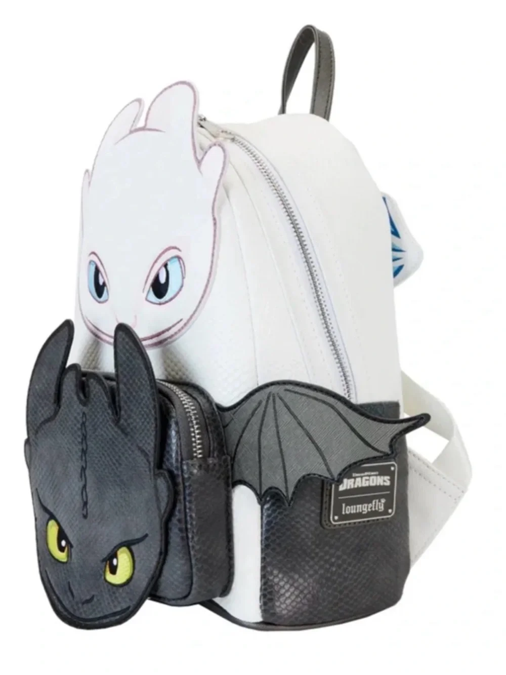 Loungefly How to Train Your Dragon Light & Night Fury Cosplay Mini Backpack NWT